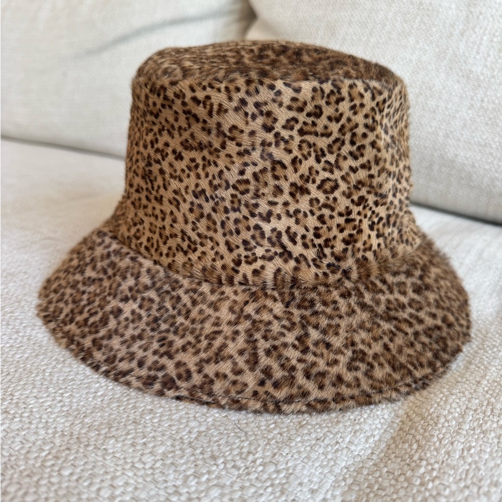 Bottega Veneta Cheetah Bucket Hat